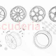 Lamborghini Centre Cover for Alloy Wheel for 