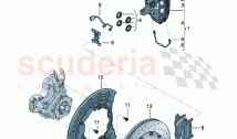 Fixed-calliper brake Brake disc (vented) For vehicles with ceramic brake disc