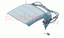 Fold-down convertible roof Assembly