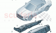 sound absorbers Underbody damping for engine compartment