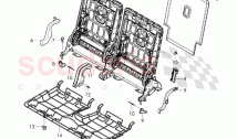 SITZ- UND RÌCKENLEHNENRAHMEN, VERKLEIDUNG - RÌCKSITZ, (3. SITZREIHE), D - MJ 2018>…
