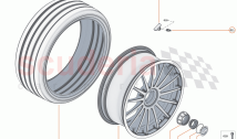 19 - SUSPENSION - WHEELS AND TYRES FRONT - 19.1 - WHEEL AND TYRE ASSEMBLIES FRONT