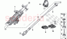 Add on parts electr steering column adj
