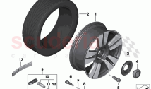 Light alloy wheel styling 723