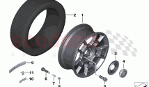 Light alloy wheel styling 676