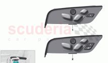 Switch seat adjustment rear cabin