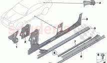 Body side frame parts