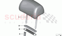Seat rear head restraint comfort seat