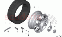 Light alloy wheel styling 274