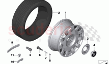 Light alloy wheel styling 420