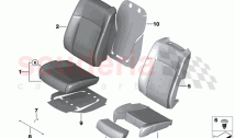 Seat front cushion cover basic seat