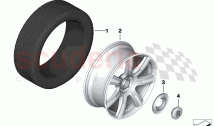 Light alloy wheel styling 603