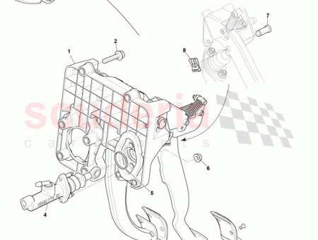 Photo of BAUSATZ HANDBREMS UND KUPPLUNGSPEDAL 9G43 2D042…