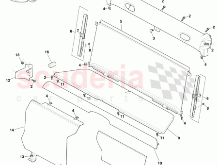 Photo of VERKLEIDUNG TRENNWAND HINTEN MITTE GESTEPPT CY83 60028…
