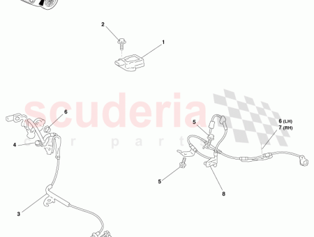 Photo of KABEL UNTERFAHRSCHUTZSENSOR RECHTE SEITE 89516…