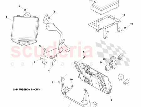 Photo of HALTERUNG KOFFERRAUM SICHERUNGSKASTEN 6G33 14A301…