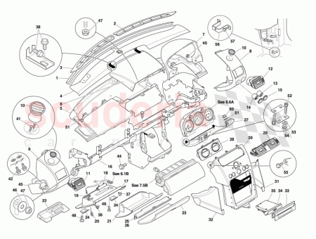Photo of KNIEPOLSTER HANDSCHUHKASTENDECKEL MONTAGE LINKSLENKER GETRIMMT 5R13 C06024…