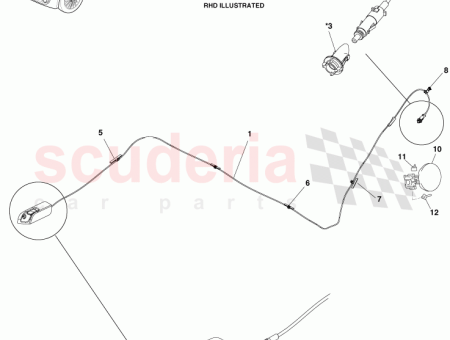 Photo of HEBEL UNTERBAUGRUPPE TANKDECKELVERRIEGELUNG LINKSLENKER 77306…