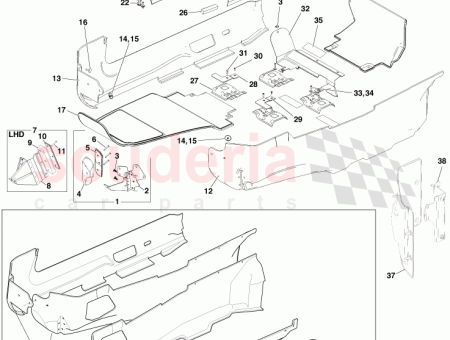 Photo of TEPPICHBODEN VORDERER BODEN RECHTE SEITE 4G43 130A08…