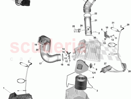 Photo of HALTERUNG LUFTFILTER AUSSEN CD33 9B609…