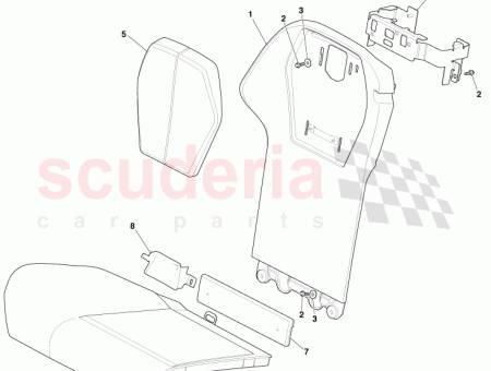 Photo of POLSTERUNG R CKSITZKISSEN UNTEN RECHTE SEITE ED33 L63846…