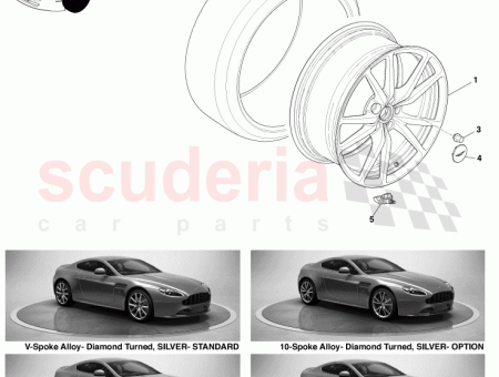 Photo of VORDERRAD 19 ZOLL SILBER DIAMANTGEDREHT BG33 1007…