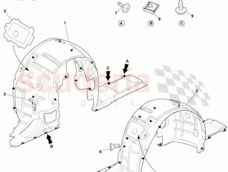 Photo of RADLAUFVERKLEIDUNG VORNE RECHTS CG43 166562…
