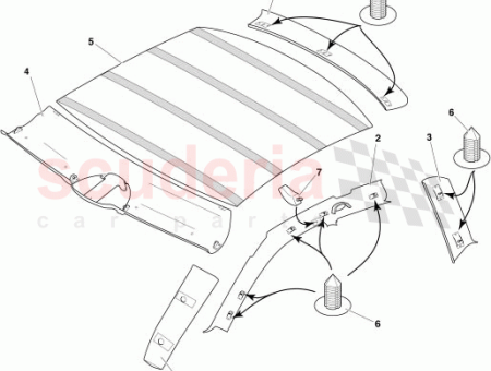 Photo of MONTAGE VERKLEIDUNG FRONT KOPFTEIL HOMELINK MIKROFON 1R12 834813…