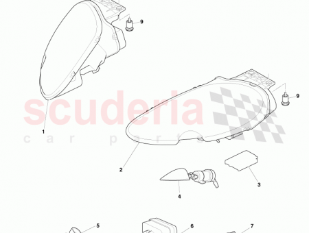 Photo of SCHEINWERFER BAUGRUPPE LINKE SEITE RECHTSLENKER 4G43 13W030…