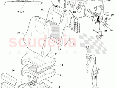 Photo of MONTAGE VORDERSITZ KOMPLETT VERKLEIDUNG LINKE SEITE 74 140037…