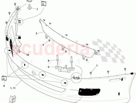 Photo of ABDECKUNG STOSSSTANGE VORNE FED 4G43 17D957…