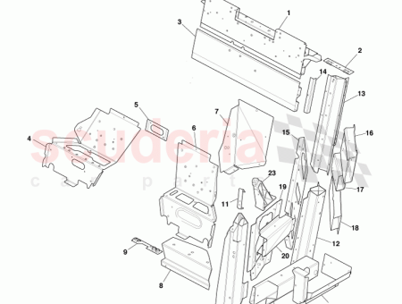 Photo of VERL NGERUNGSELEMENT HINTERE BODENSEITE OBEN LINKS P08G43 C101D09…