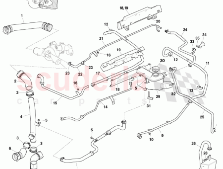 Photo of SCHLAUCHLEITUNG BYPASS ROHR ZUM THERMOSTAT 8D33 8555…