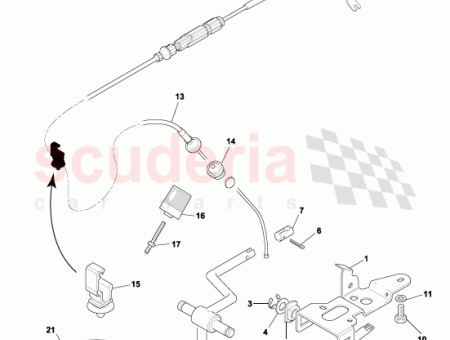 Photo of MONTAGEKABEL PEDAL GASPEDAL RECHTSLENKER 08 122182…