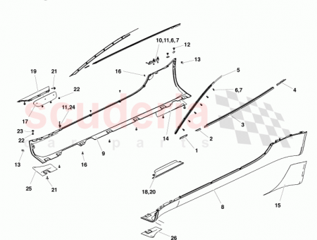 Photo of MESH SEITENGITTER LINKS SCHWARZ AD23 280B84…