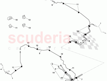 Photo of SCHLAUCHLEITUNG HAUPTBREMSZYLINDER ZU MODULATOR LINKE SEITE 4BG33 2M022…