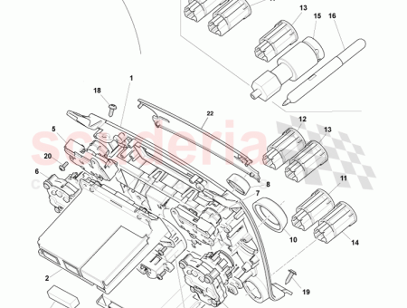 Photo of CENTER STACK MONTAGE PIANO SCHWARZ 8D33 18C858…