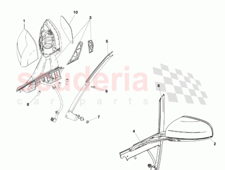 Photo of POWERED EXTERIOR REAR VIEW MIRROR RH 6G33 17682…