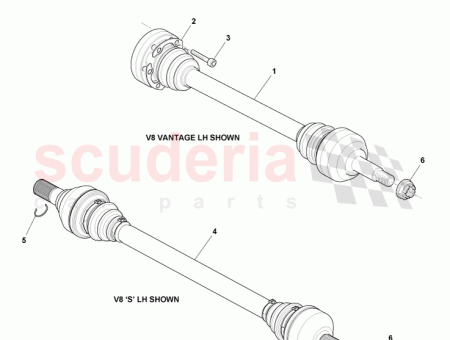 Photo of HINTERE ANTRIEBSHALBWELLE RECHTS ASM BG33 4B402…