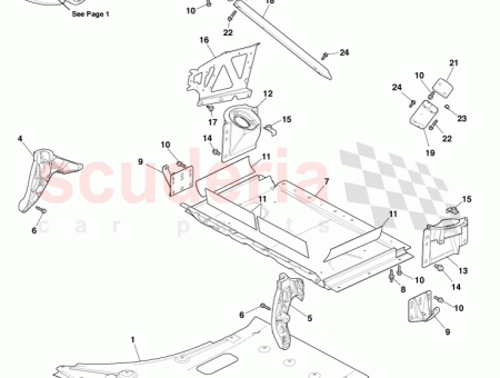 Photo of STREBE KAROSSERIE ECKVERKLEIDUNG LINKE SEITE CY83 28443…