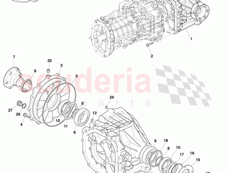 Photo of HALTERUNG DIFFERENTIAL ABTRIEBSWELLENLAGER CY83 27…