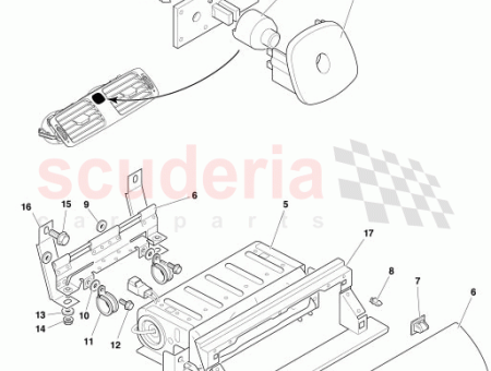 Photo of HALTERUNG AIRBAG BEFESTIGUNGSRAHMEN AN DER STRUKTUR RECHTE SEITE…