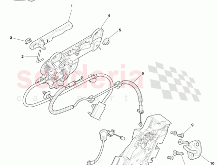 Photo of REAR DOOR LATCH RH ED43 66…