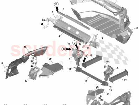 Photo of VERKLEIDUNG HINTERE BODENSEITE AUSSEN RECHTE SEITE ED33 L10514…