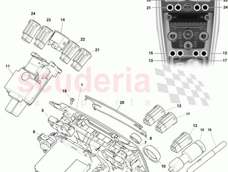Photo of MITTELKONSOLE MONTAGE CG43 18C815…