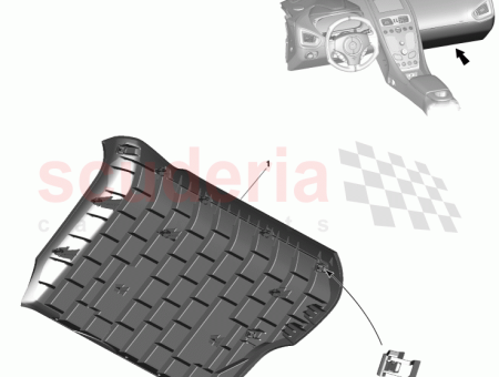 Photo of ABDECKUNG IP UNTEN BEIFAHRERSEITE LINKSLENKER DD33 C043K93…