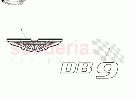 Photo of BADGE MONTAGE ASTON MARTIN FL GEL EG43 407A74…