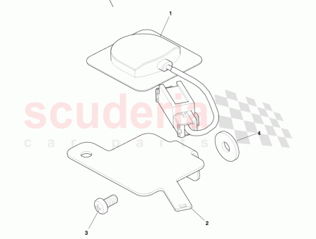 Photo of NUR VOLANTE GPS ANTENNE HALTERUNG 6G43 10E921…