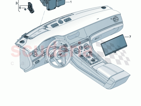 Photo of Control unit for wind screen projection Head up…