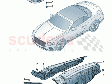 Photo of heat molded sound absorber for tunnel F 3S…